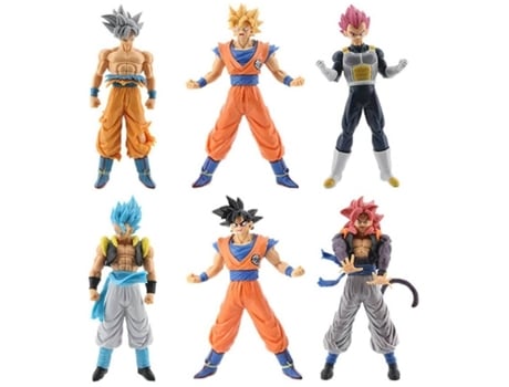 Conjunto De Figuras Oem Dragon Ball Super Saiyan Brawdress (6 Unidades 18 Cm)