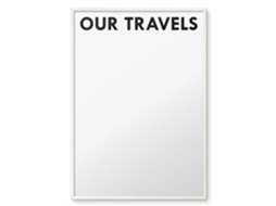 Magnetic Wall Board Our Travels For The Office Espelharte (70x100 Cm)