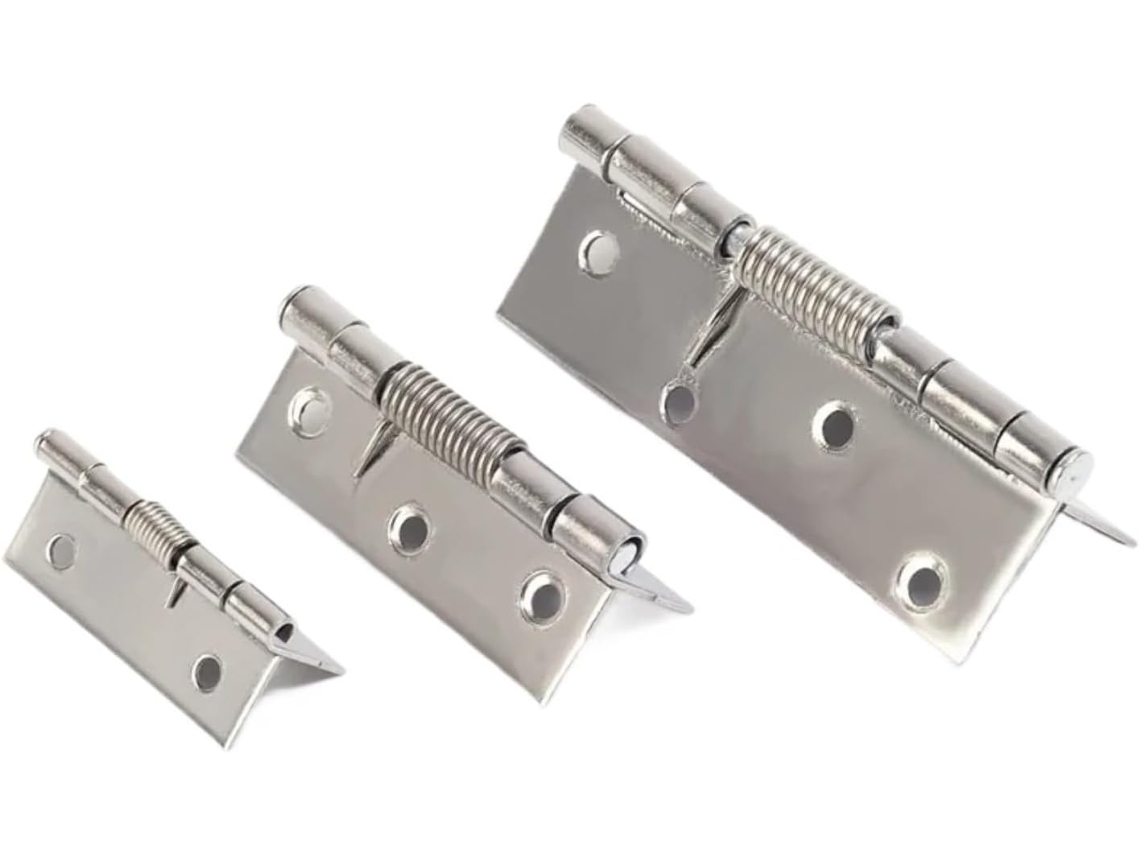 Dobradiças De Mola Com Fechamento Automático Em Aço Inoxidável Para Caixas Janelas, Portas De Armários E Móveis, Com