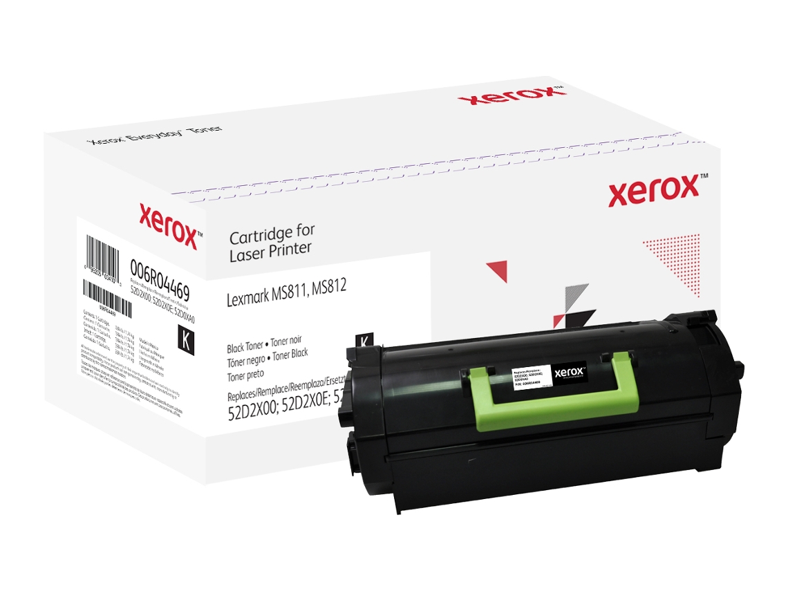 Everyday Consumível Preto Produto XEROX Equivalente a Lexmark 52D2X00; 52D2X0E; 52D0Xa0 45000 Páginas 006R04469