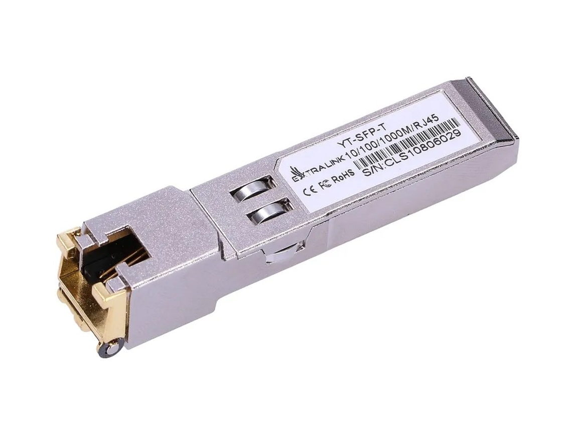 Módulo Sfp para Rj45 Sfp 1,25g 1,25gbps, 100/1000base T, 100m Extralink