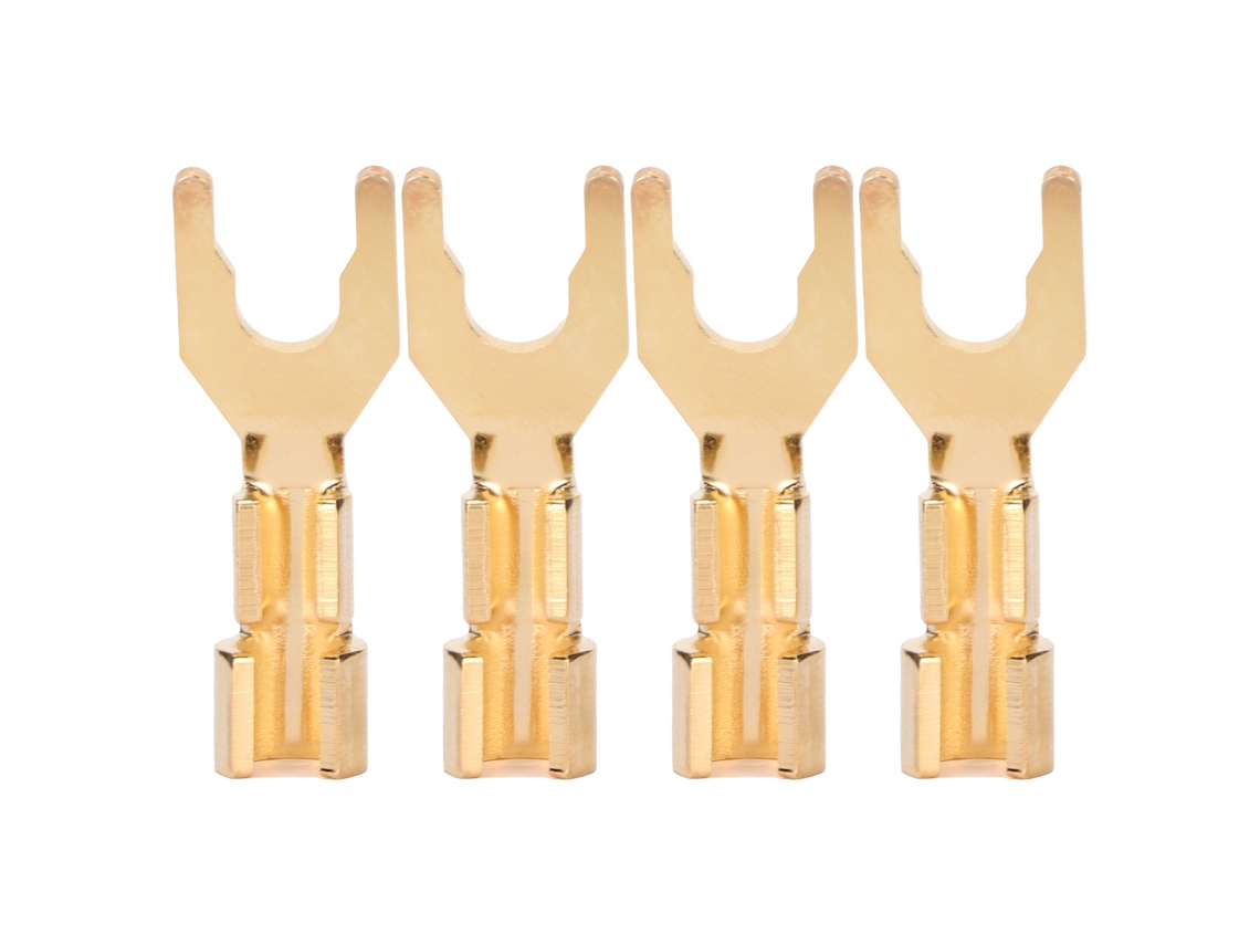 Conector Spade Y Dourado LAXISCREED 45 Graus