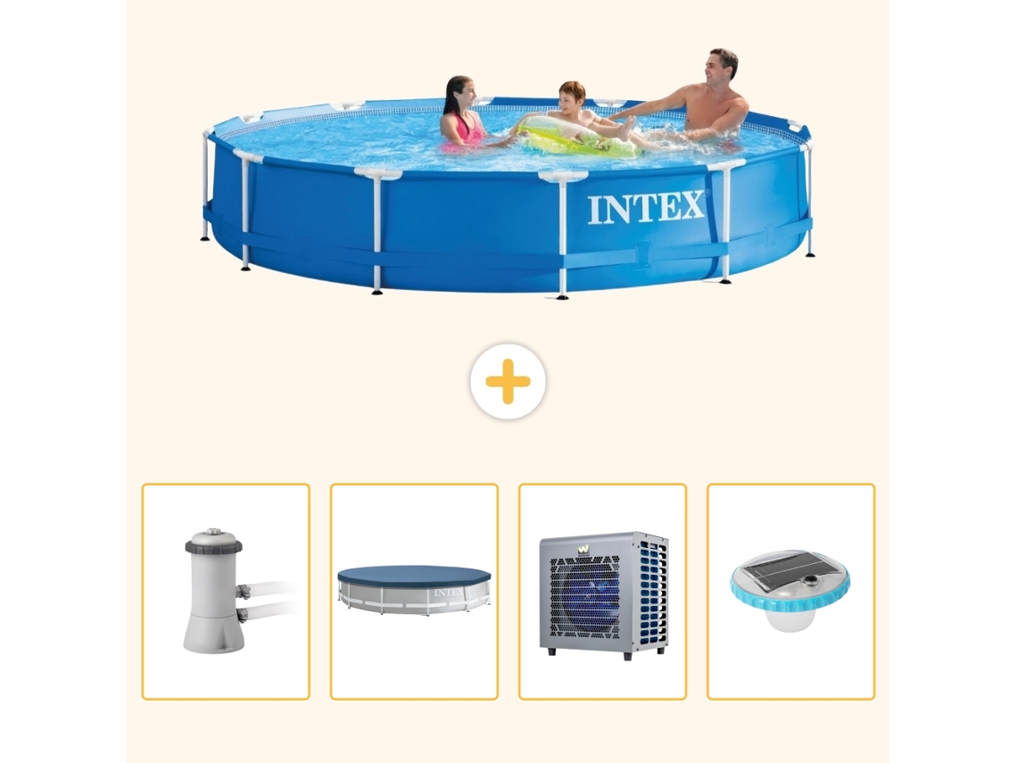 Intex Piscina Com Estrutura Redonda - 366x76 Cm - 5-peças S175
