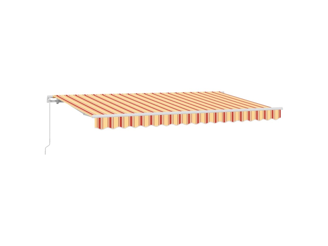 Conjunto 1 Toldo Retrátil Vidaxl Amarelo Tecido (400 X 200 Cm)