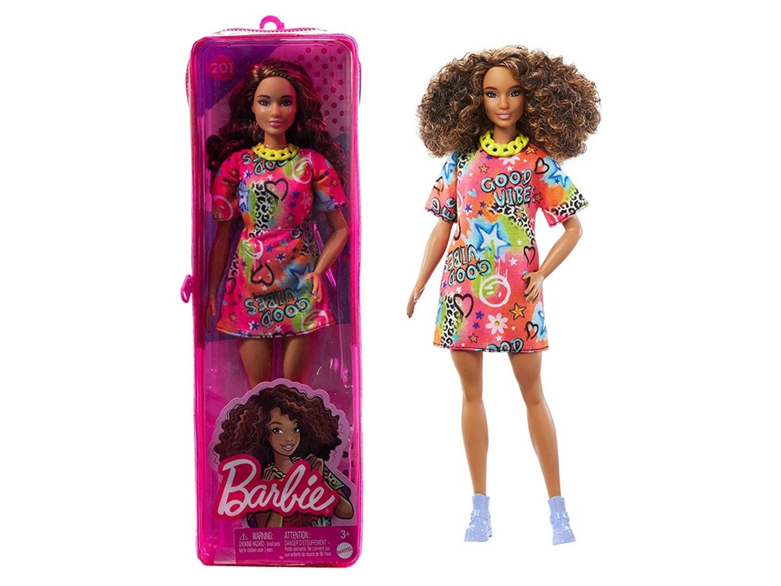 BARBIE Fashionista com Cabelo Encaracolado (Idade Mínima: 3 anos)