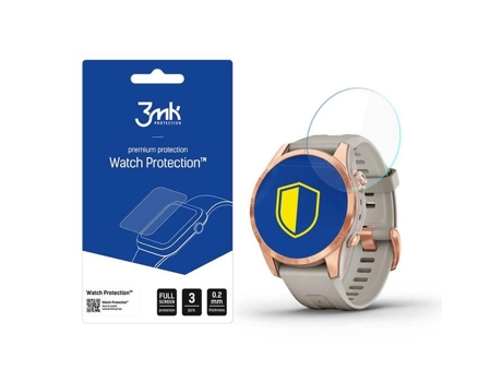Garmin Fenix 7s Pro Solar Protetor De Relógio 3mk Em Vidro Flexível 3mk Protection