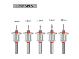Conjunto de brocas escareadoras ajustáveis 5 peças INF