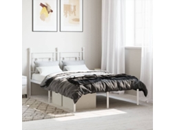 Estrutura De Cama Com Cabeceira 120x200 Cm Metal Branco