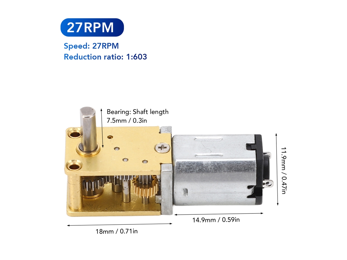 Motor Redutor De Engrenagem Worm 12v Dc Com Alta Torque E Baixo Ruído - Laxiscreed