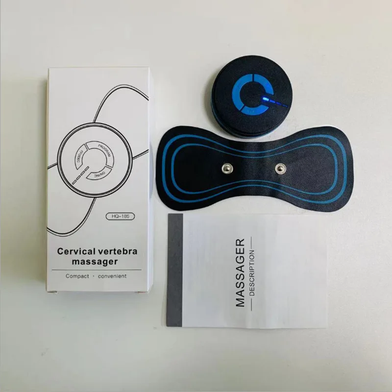 Adesivo Massageador Para Coluna Cervical, Modelo A Bateria, Relaxante Pescoço E Cabeça, Fácil De Transportar~04060