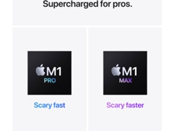 MacBook Pro APPLE Cinzento Sideral (16'' - Apple M1 Pro 10-Core - RAM: 16 GB - 1 TB SSD - GPU 16 - Core)