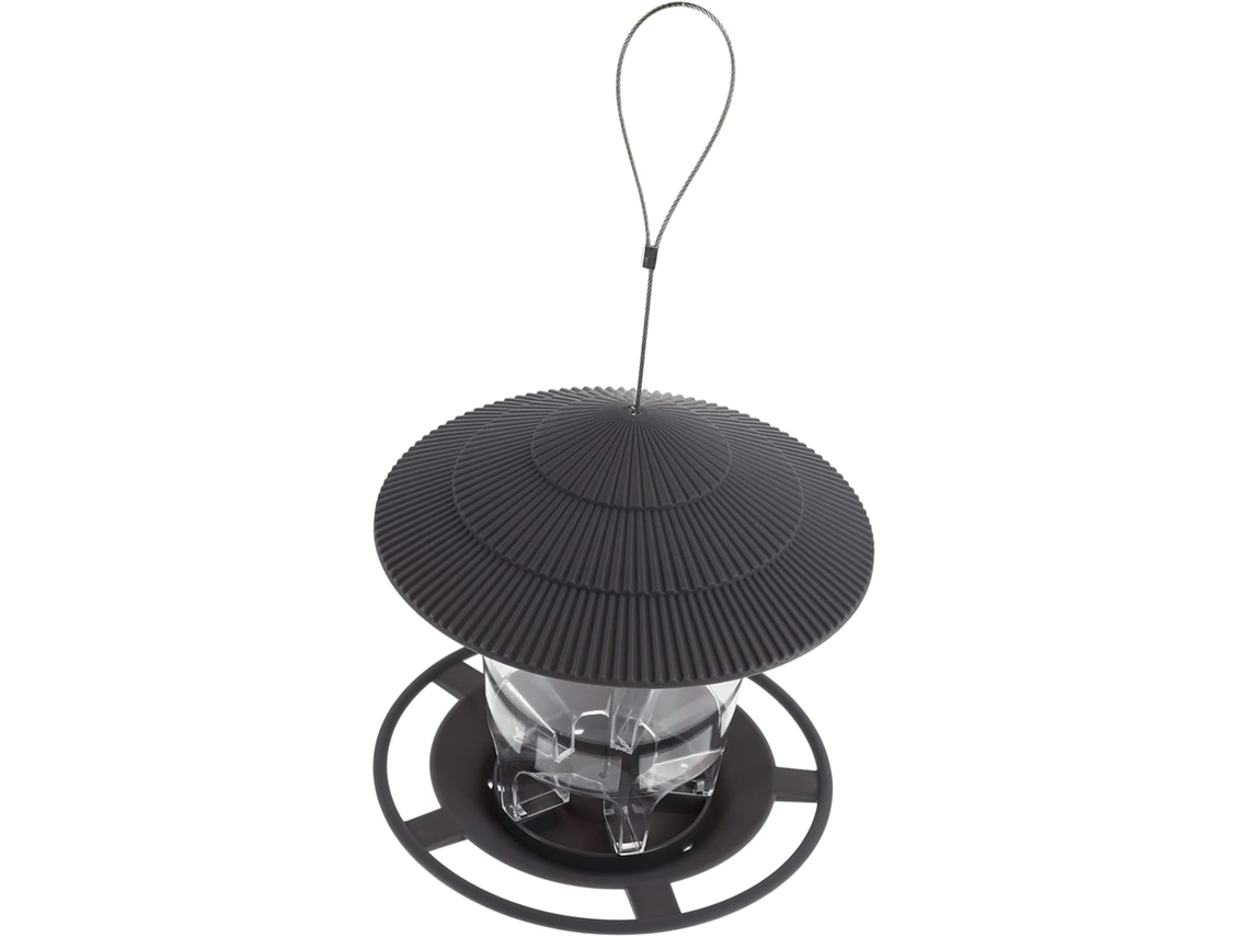 Alimentador de Pássaros Suspenso Inoomp para Jardim com Cobertura, Enchimento Automático Através de Paredes Laterais CHABERLU