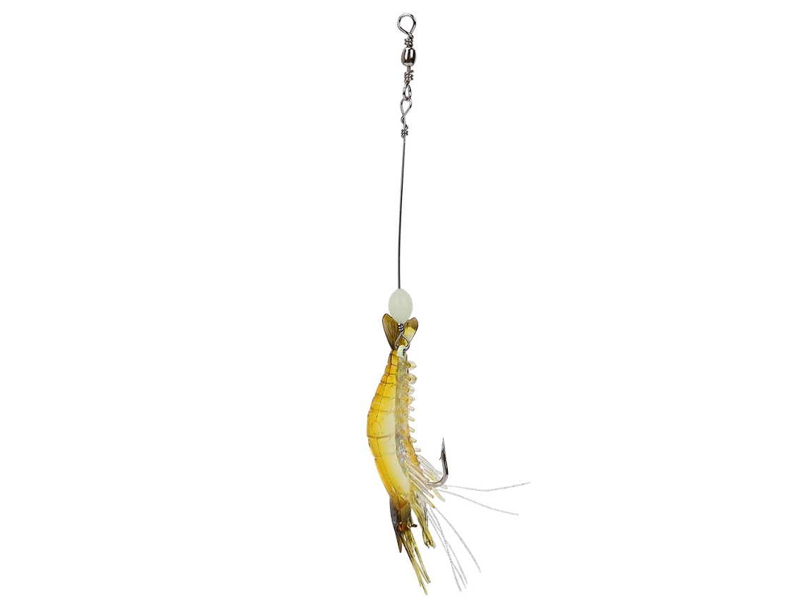 Simulation Soft Bait Shrimp With Hook, Bionic Fish Lure, Luminous Applicable, Saltwater And Freshwater Universal