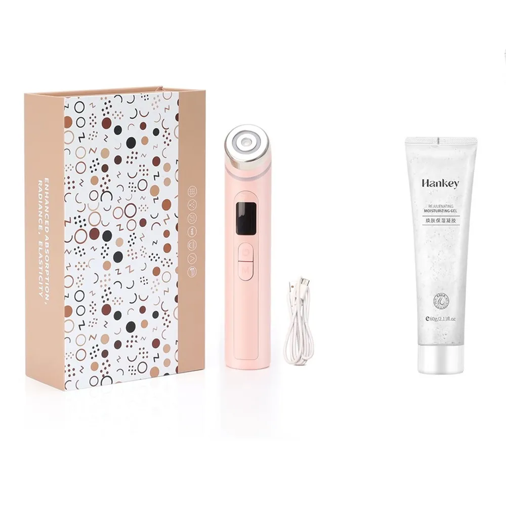 (gel Rosa) Aparelho De Beleza Portátil Para Massagem Lifting Facial E Do Pescoço