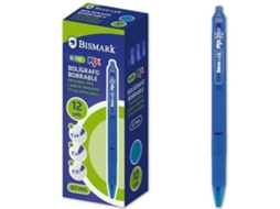Conjunto de Canetas BISMARK B-110 Fix Azul 0,7 Mm 12 Peças