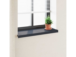 Vidaxl Soleira De Janela Antracite Com Veios De Madeira Pvc
