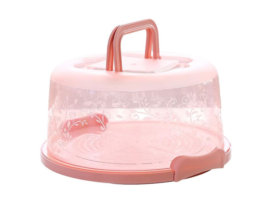 Eyf portátil Porta Cupcake com Alça Transparente Caixa de Armazenamento para Bolos 6 8 Polegadas Pp