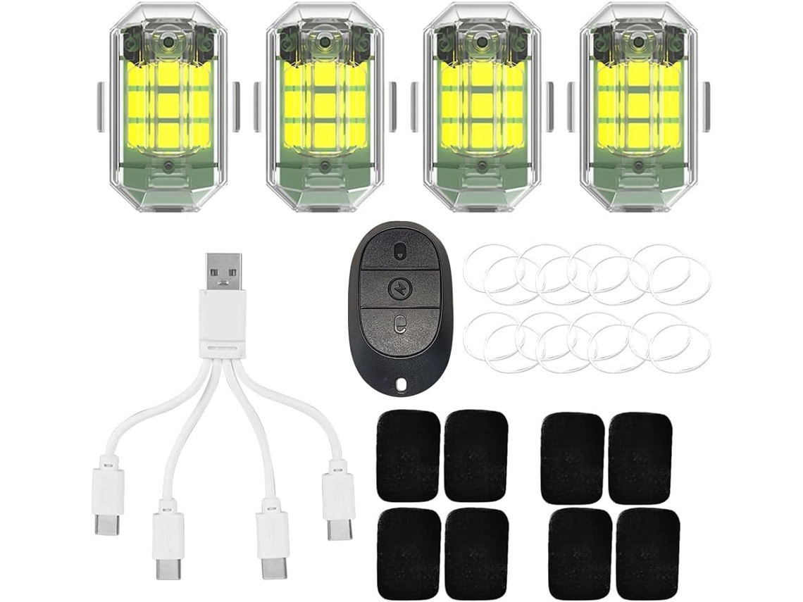 Luzes Estroboscópicas SFUSHOS para Aeronaves 3,7 V 350 Mah