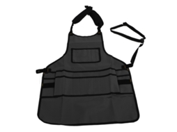 Delantal De Trabalho Com Múltiplos Bolsos Impermeável De Tela Oxford Para Jardinagem E Manutenção Automotiva Cinza