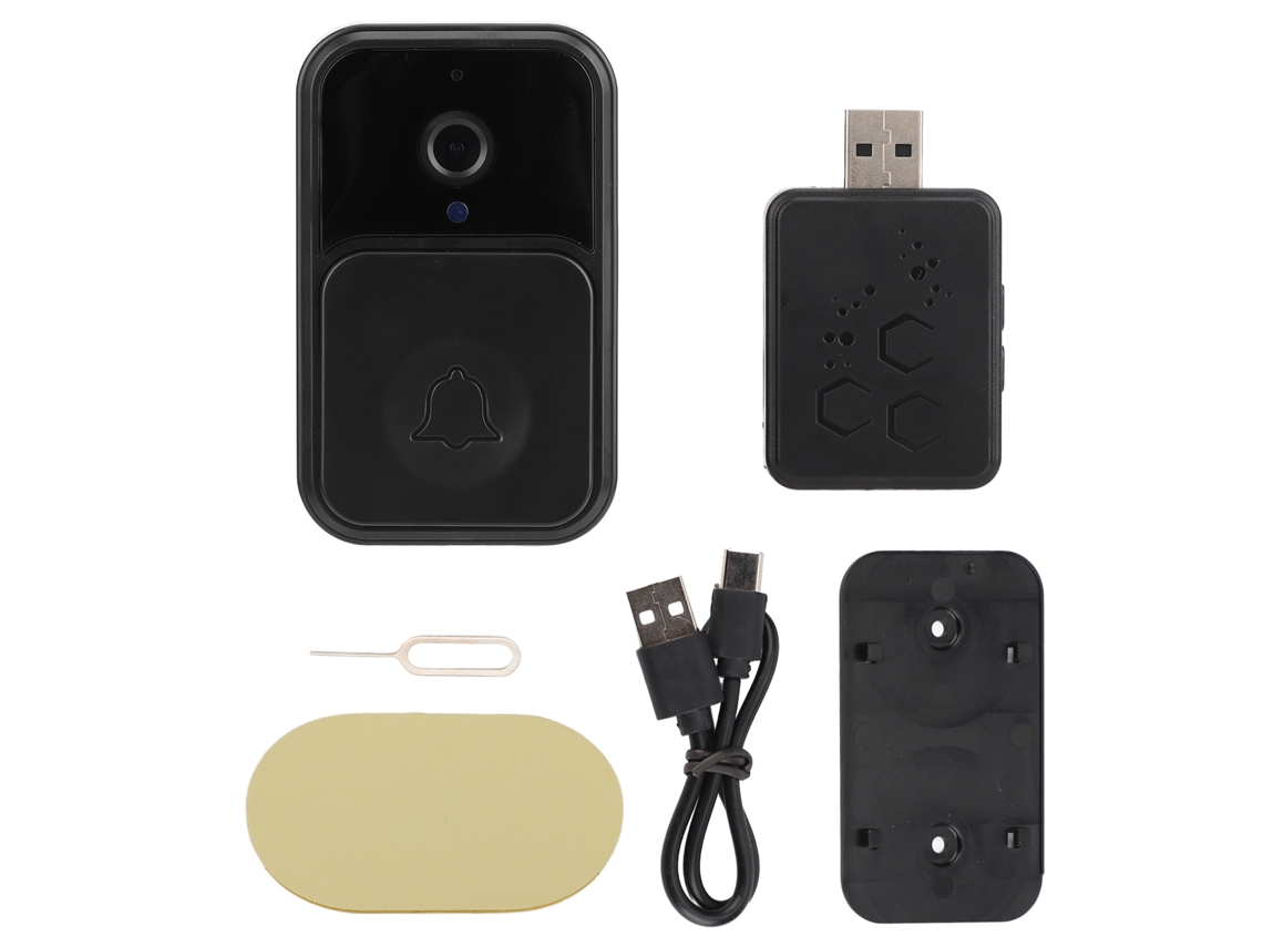 Câmera De Campainha Wifi Hd Smart Com Receptor
