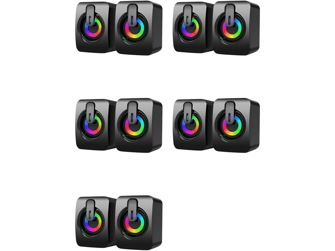 10x Microfones Estéreo Hifi Para Pc Com Entrada Usb De 3,5 Mm