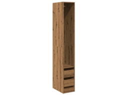 Conjunto 1 Wardrobe, Wardrobes Vidaxl Marrom Madeira Processada (30 X 50 X 200 Cm)
