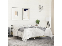Vidaxl Estrutura De Cama 150x200 Cm Derivados Madeira/metal
