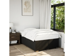 Estrutura De Cama Sem Colchão 120x200 Cm Tecido Preto