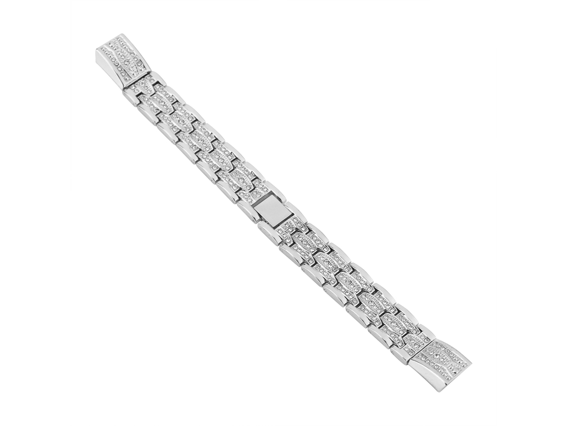 Cinto de Relógio Cinto de Aço Inoxidável com Diamantes EOOCOO (substituição para Pulseira Inteligente Fitbit Alta)