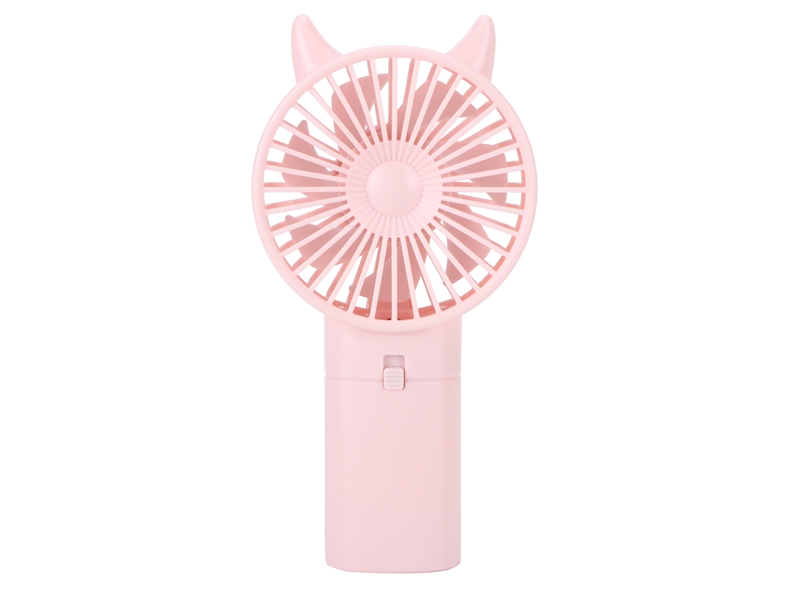 Ventilador Portátil Mudo Rosa Cute para Casa Escritório Viagem