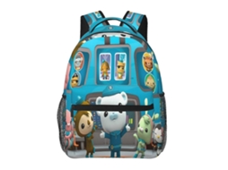 Mochila Octonauts T12 Para Estudantes, Estilosa E Leve, À Prova Dágua E Com Alça De Ombro Ajustável B12 Olysi Shop