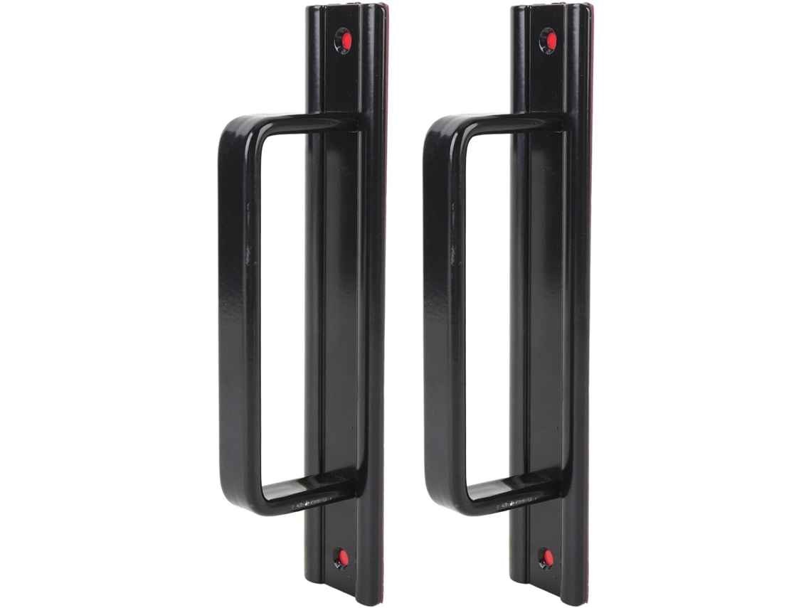 Puxadores Zunate Para Porta De Celeiro, 2-puxadores Deslizantes Para Gavetas De Armário Vidro, Liga De Alumínio Preta