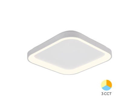 Plafon Led Bella 36w 3em1 4260 Lm 480x480mm Branco Braytron