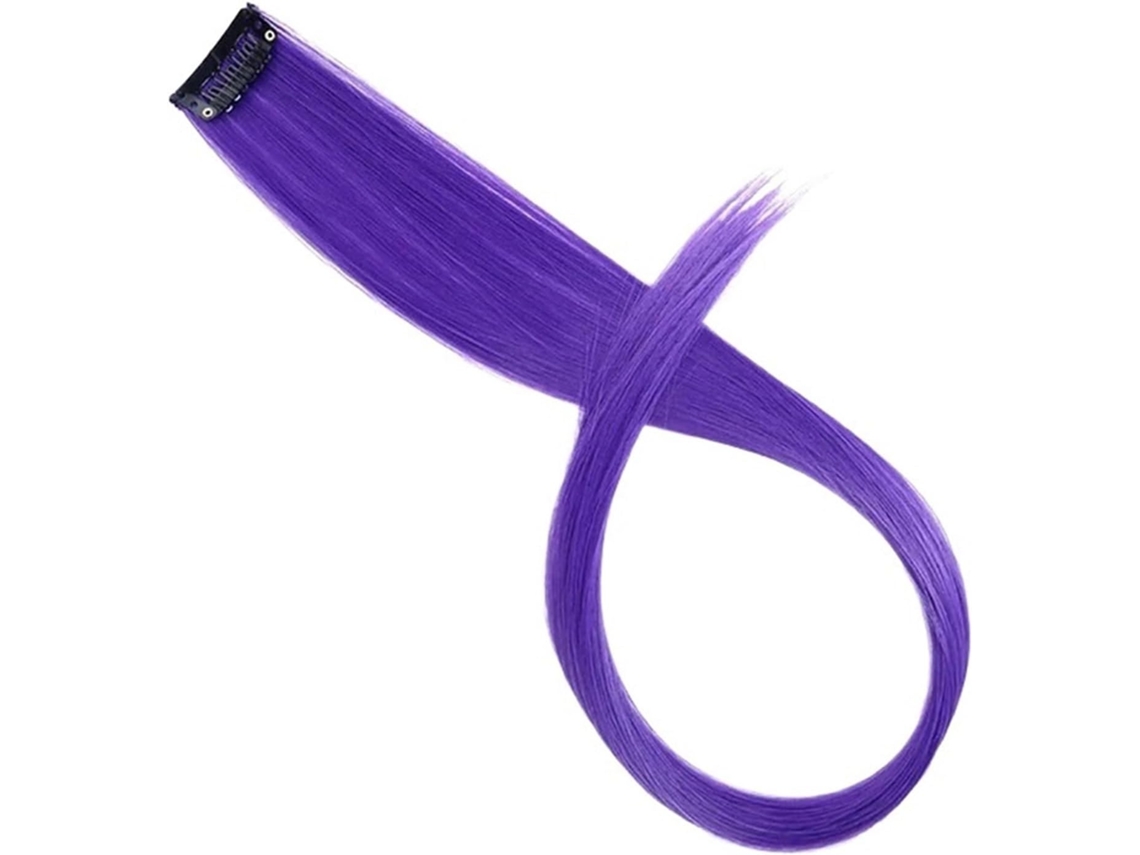 Aplique SFUSHOS | Cabelo, Longo, Liso, Mechas Coloridas, Coque