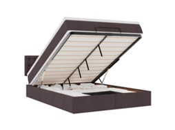 Ottoman Bed Frame, Ottoman Bed Frames Vidaxl Marrom Tecido (140 X 200 Cm)