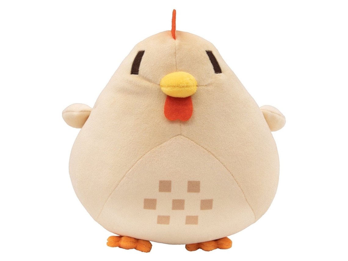Brinquedo de Pelúcia de Personagem de Jogo Pollito Fofo Cartoon Algodão Pp Presente Aniversário Decoração Branco S/MARCA