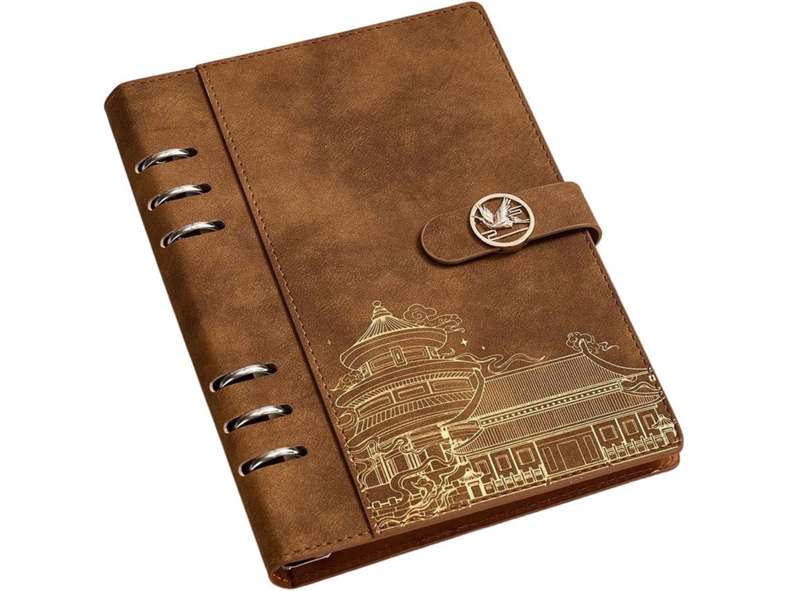 Caderno SFUSHOS, de folhas destacáveis, papel liso, argolas, tamanho diário