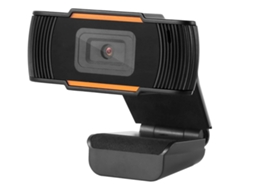 Webcam USB Bestvite (HD) com microfone integrado, alta definição 720p, 30 FPS (preta)