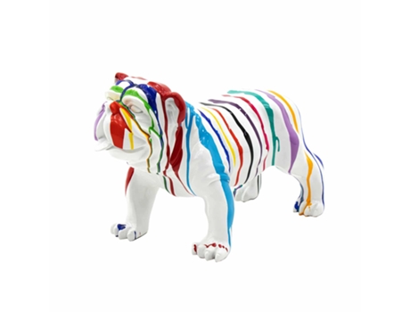 Figura Decorativa De Bulldog M Thor De Poliresina 61X32X38 Cm Multicolor