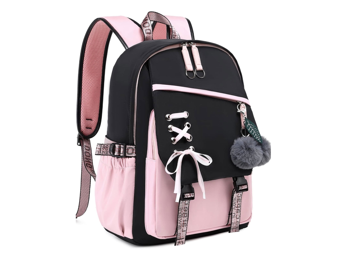 Mochila Escolar De Grande Capacidade CUICH Rosa