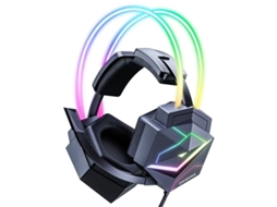 Lurelia Headset Gamer X20 3,5 Mm Rgb 7.1 Usb Microfone Preto