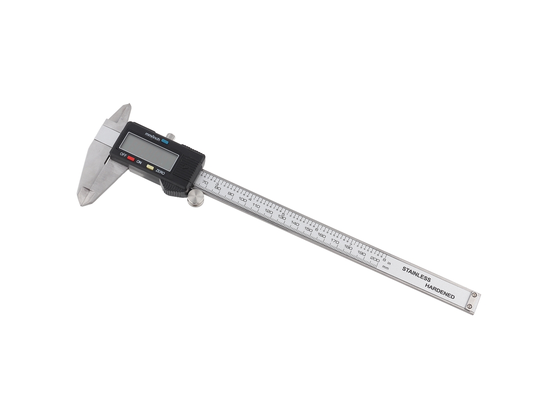 Pie De Rey Digital De Acero Inoxidable 200mm Con Vernier Eletrônico Y Conversión De Milímetros Para Medidas Precisas