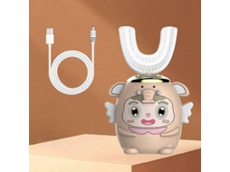 Crianças em Forma de U Escova Dentes Elétrica Sonic 360 Graus Inteligente Claream Ento Dos para Crianç GOKOCO