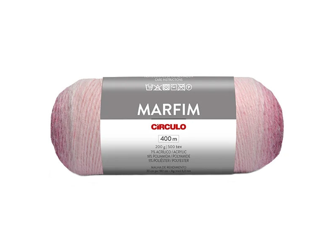 Fio De Crochet Círculo Marfim 200g Carmesim 9010