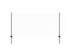Conjunto 1 Painel De Cerca Vidaxl Verde Aço (10 X 1 M)