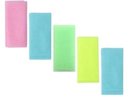 Conjunto De 5 Toalhas Longas Esfoliantes Para As Costas, Feitas De Material Ecológico.