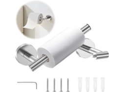 Suporte Para Papel Higiênico Ukqrrtc, Suporte Duplo Giratório Em Aço Inoxidável 304com Acabamento Cromado, Fácil