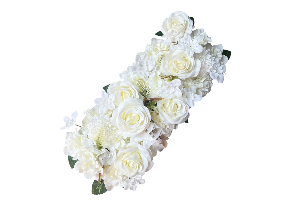 Laxiscreed Flores Artificiais Para Passadeira De Casamento Em Seda, Tamanho Compacto 20x25x18cm