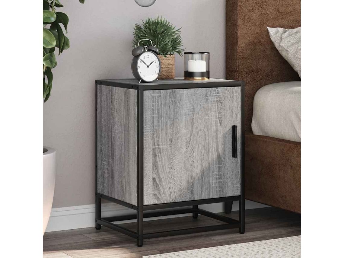 Vidaxl Mesas De Cabeceira 2 Pcs Sonoma Cinzento 40x31x50 Cm Madeira