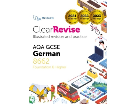 Livro ClearRevise AQA GCSE German 8662 de PG Online (Inglês)
